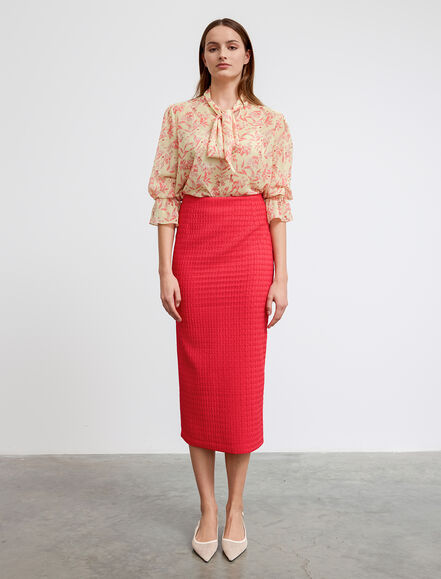 BGN WORKSHOP - Yakası Fularlı Şifon Bluz