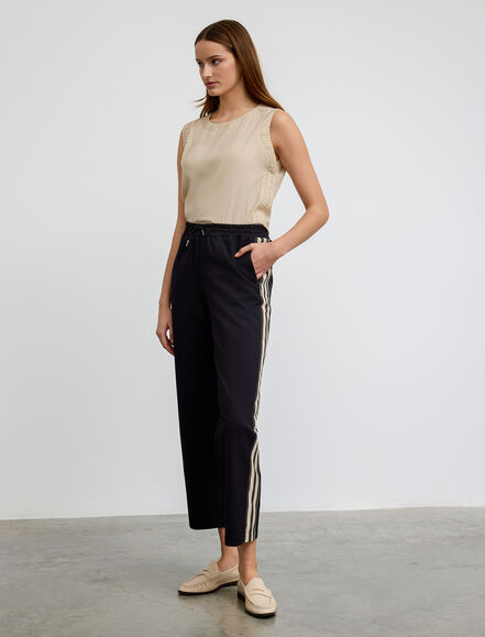 BGN WORKSHOP - Yanı Çizgi Baskılı Pamuk Karışımlı Pantolon