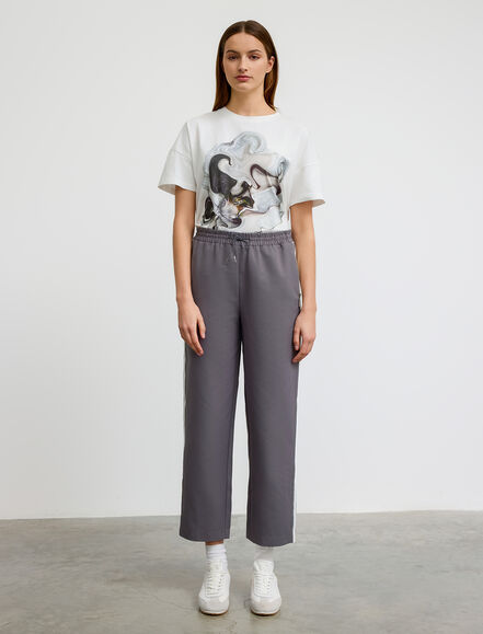 BGN WORKSHOP - Yanı Çizgi Baskılı Pamuk Karışımlı Pantolon