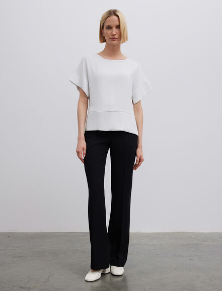 BGN WORKSHOP - Yanı Yırtmaçlı Rahat Kesim Saten Bluz