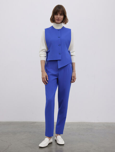 BGN WORKSHOP - YANLARI BAGLAMALI ASIMETRİK KESİM YELEK