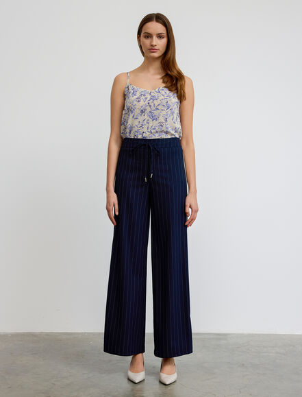 BGN WORKSHOP - Yanları Çizgi Aksesuarlı Viskon Karışımlı Pantolon