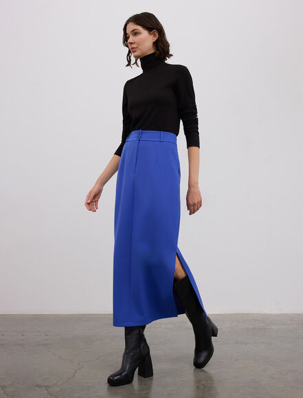 BGN WORKSHOP - YANLARI YIRTMACLI MIDI BOY ETEK