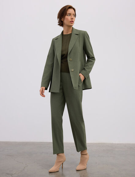 BGN WORKSHOP - YIRTMAC DETAYLI VISKON KARISIM BLAZER CEKET