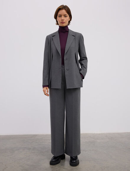 BGN WORKSHOP - YIRTMAC DETAYLI VISKON KARISIM BLAZER CEKET