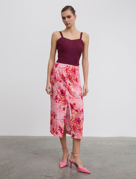 BGN WORKSHOP - Yırtmaçlı Viskon Etek