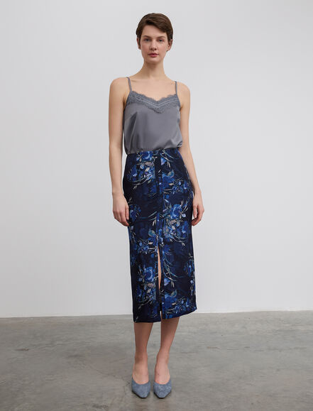 BGN WORKSHOP - Yırtmaçlı Viskon Etek