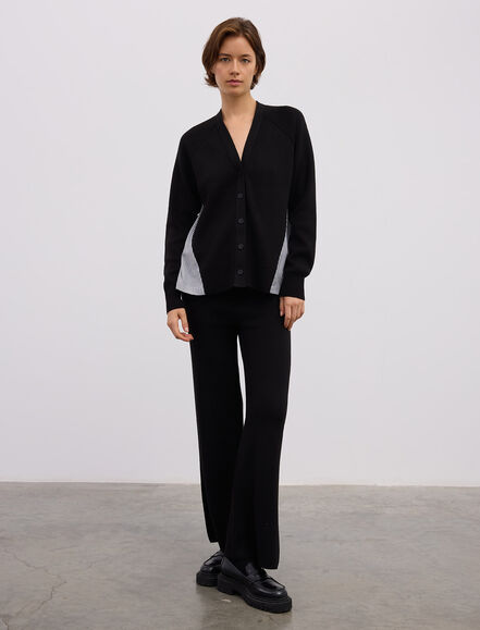 BGN WORKSHOP - YUN KARISIM CIZGILI POPLIN GARNILI HIRKA