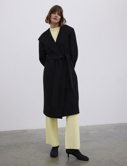 BGN WORKSHOP - YUN KARISIM KAPUSONLU- KUSAKLI MIDI KABAN