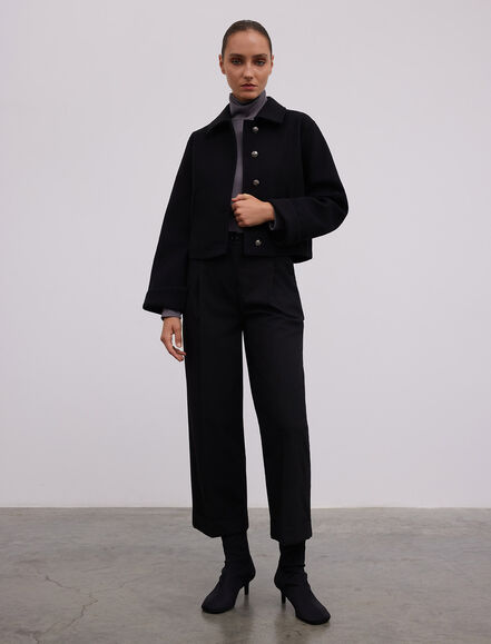 BGN WORKSHOP - YUN KARISIM MILITARY DUGMELI KISA CEKET