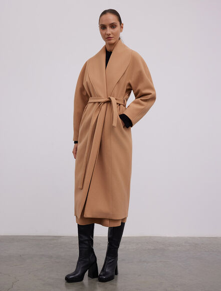 BGN WORKSHOP - YUN KARISIM SAL YAKA - YARASA KOLLU MAXI KABAN