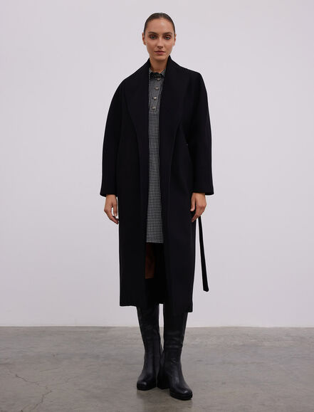 BGN WORKSHOP - YUN KARISIM SAL YAKA - YARASA KOLLU MAXI KABAN