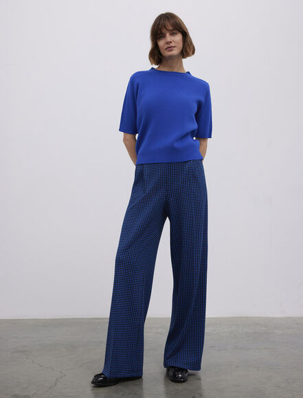 BGN WORKSHOP - YUN KARISIMLI BISIKLET YAKA KISA KOL BASIC KAZAK